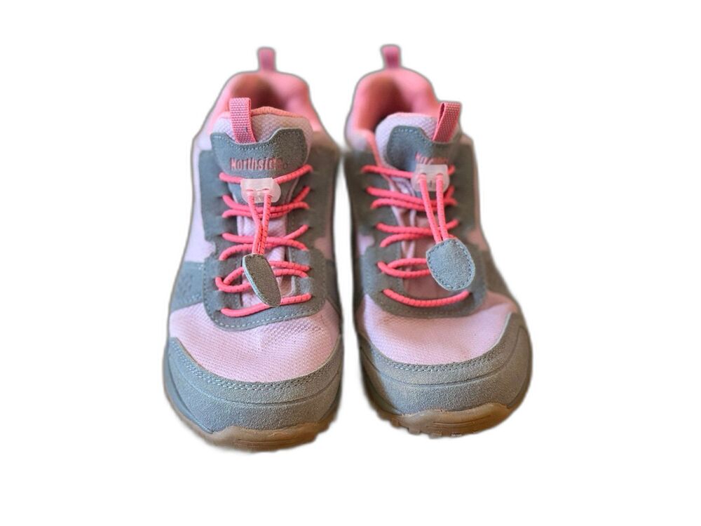 Northside Girl's/Women's Waterproof Outdoor Minimalist Hiking Shoes Pink Grey